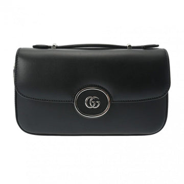 Black Leather Gucci Shoulder Bag