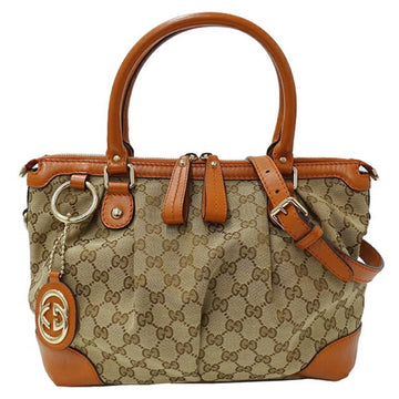 Black Leather Gucci Handbag