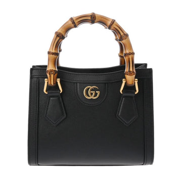 Black Leather Gucci Handbag