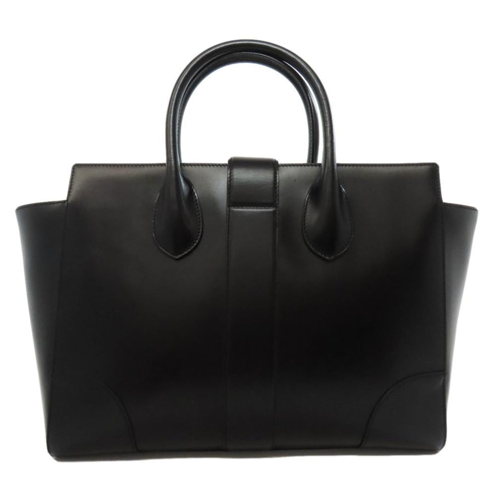Black Leather Gucci Tote