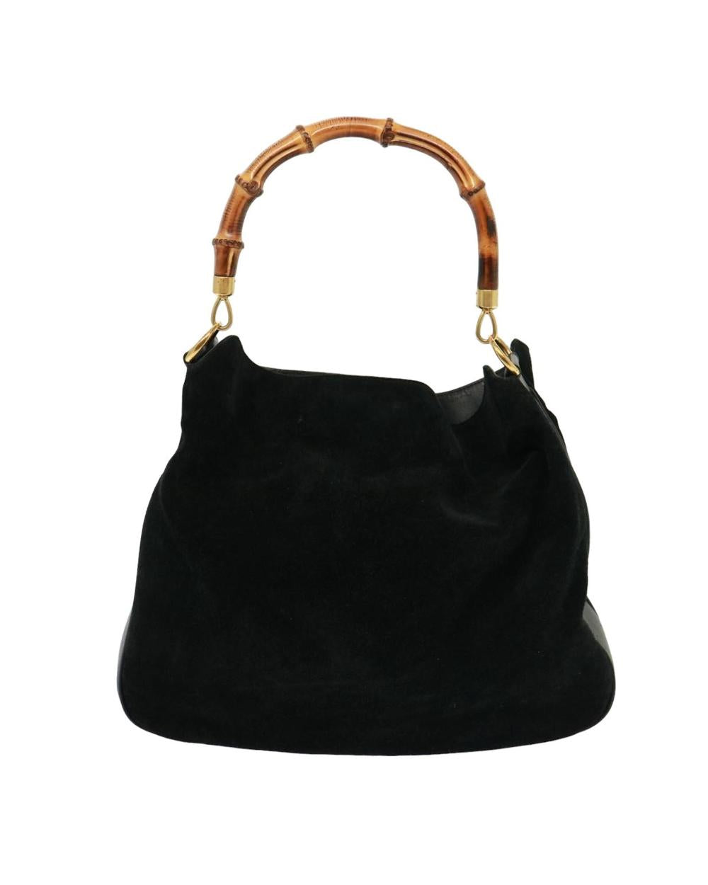 Black Leather Gucci Bamboo