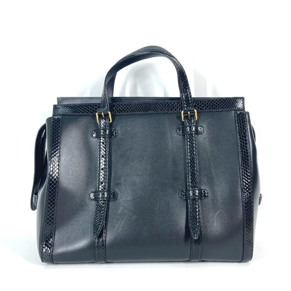 Black Leather Gucci Travel Bag