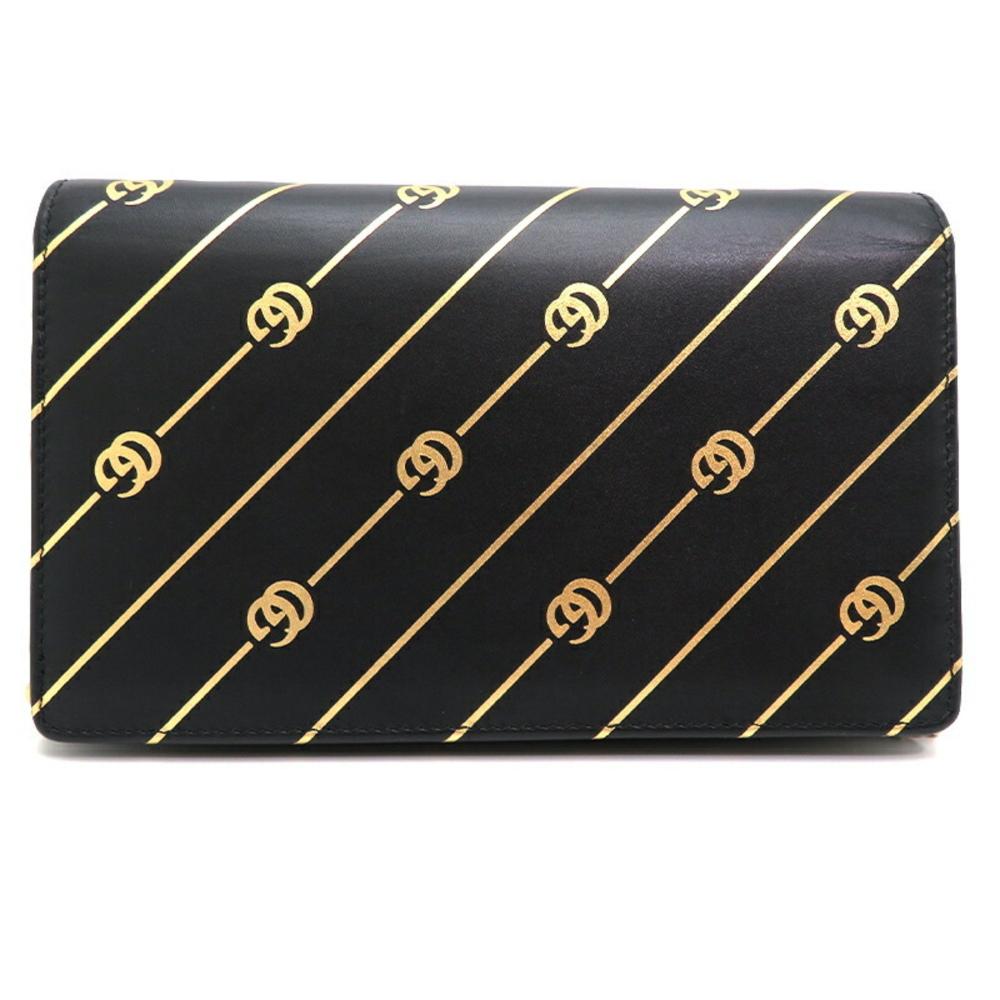 Black Leather Gucci Crossbody Bag