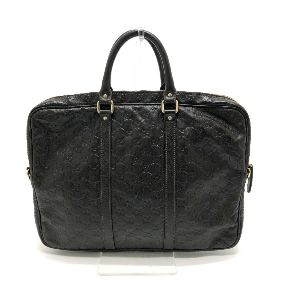 Black Leather Gucci Briefcase