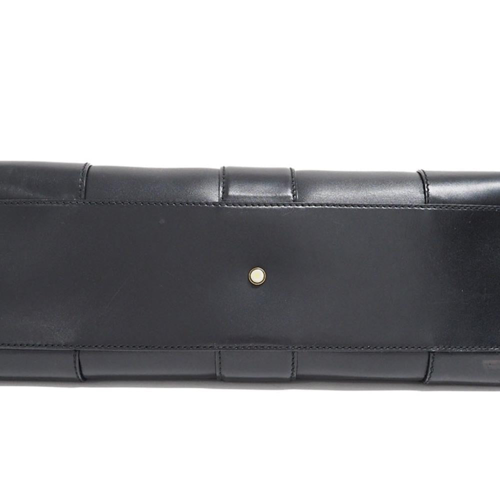 Black Leather Gucci Tote