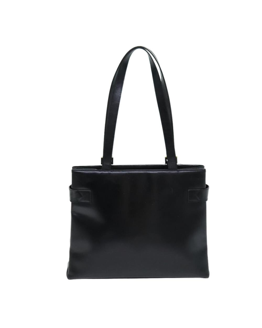 Black Leather Gucci Tote