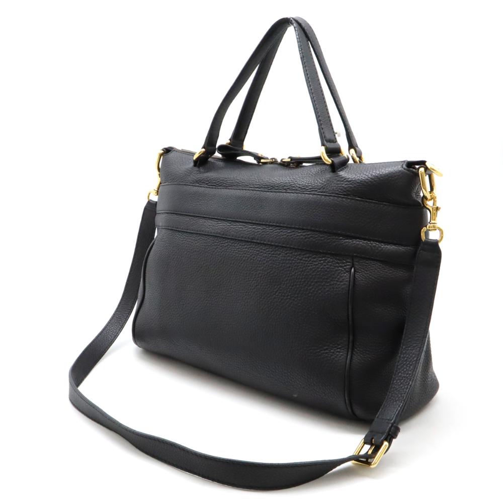 Black Leather Gucci Tote