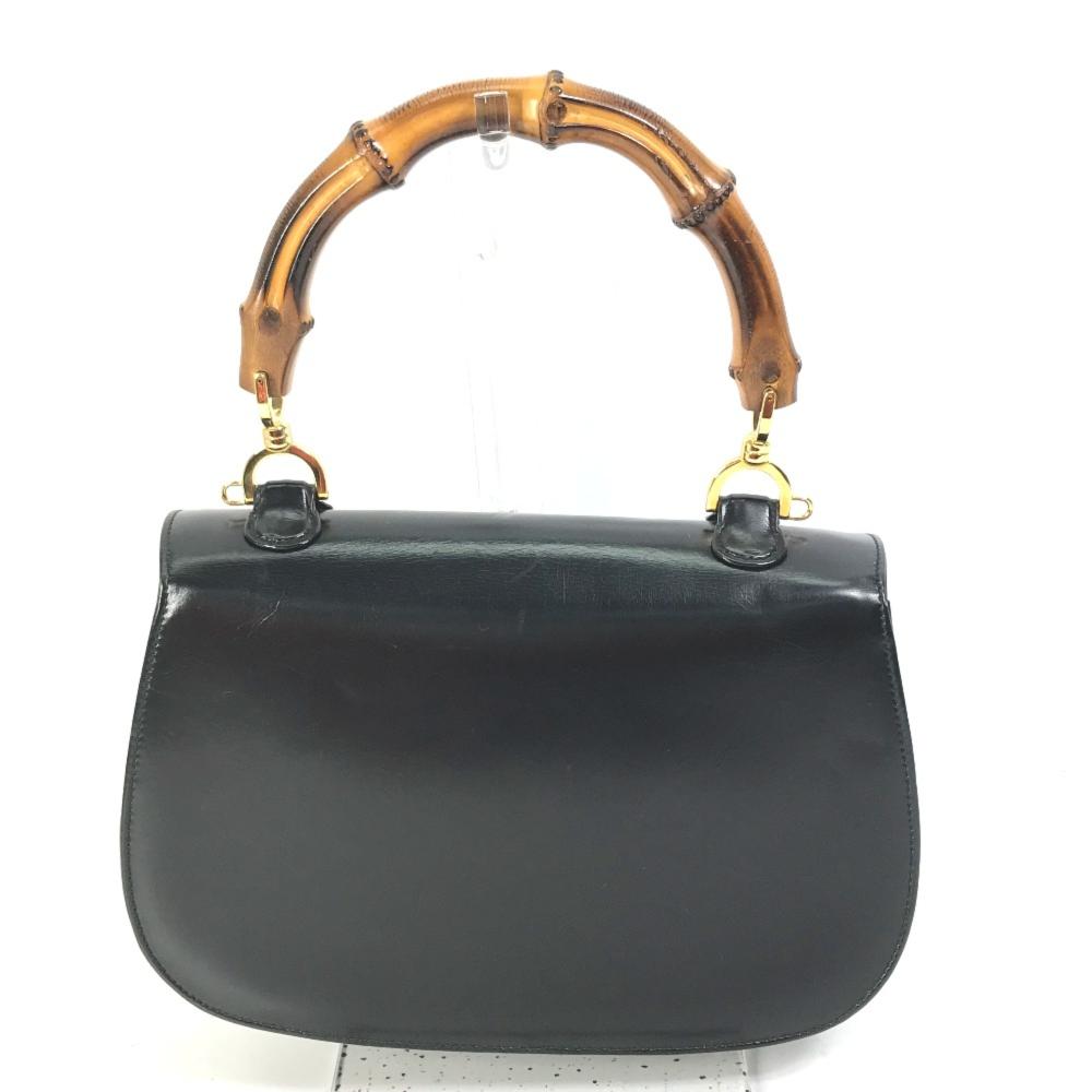 Black Leather Gucci Travel Bag