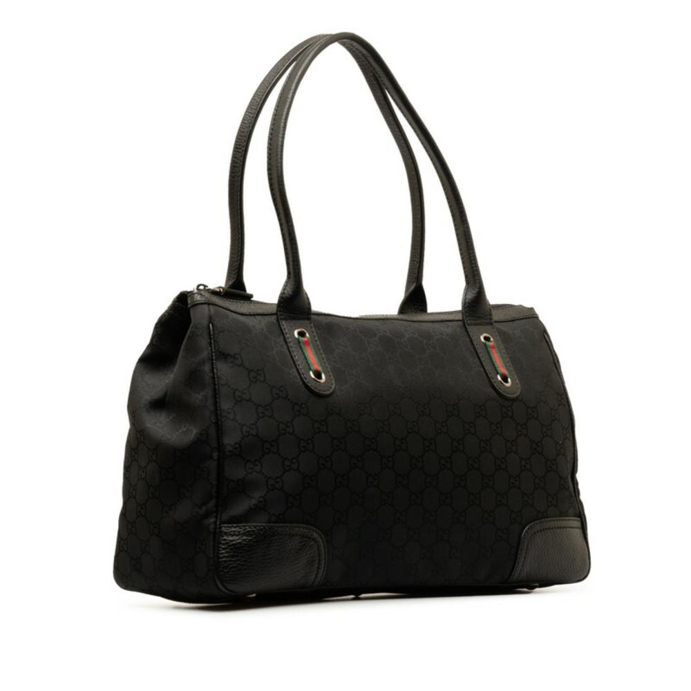 Black Leather Gucci Tote
