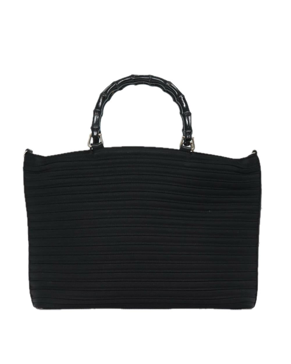 Black Nylon Gucci Bamboo