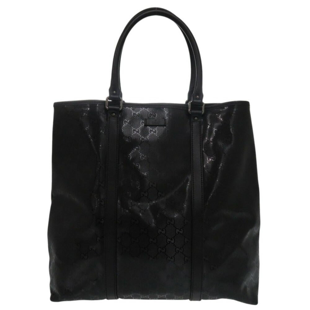 Black Plastic Gucci Tote