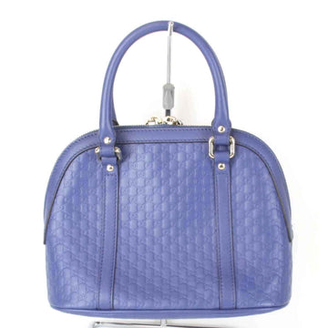 Blue Canvas Gucci Handbag