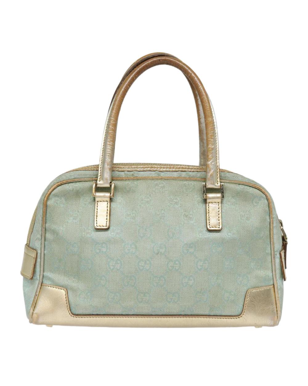 Blue Canvas Gucci Handbag