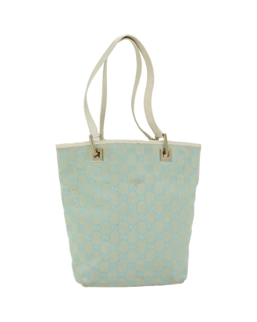 Blue Canvas Gucci Handbag
