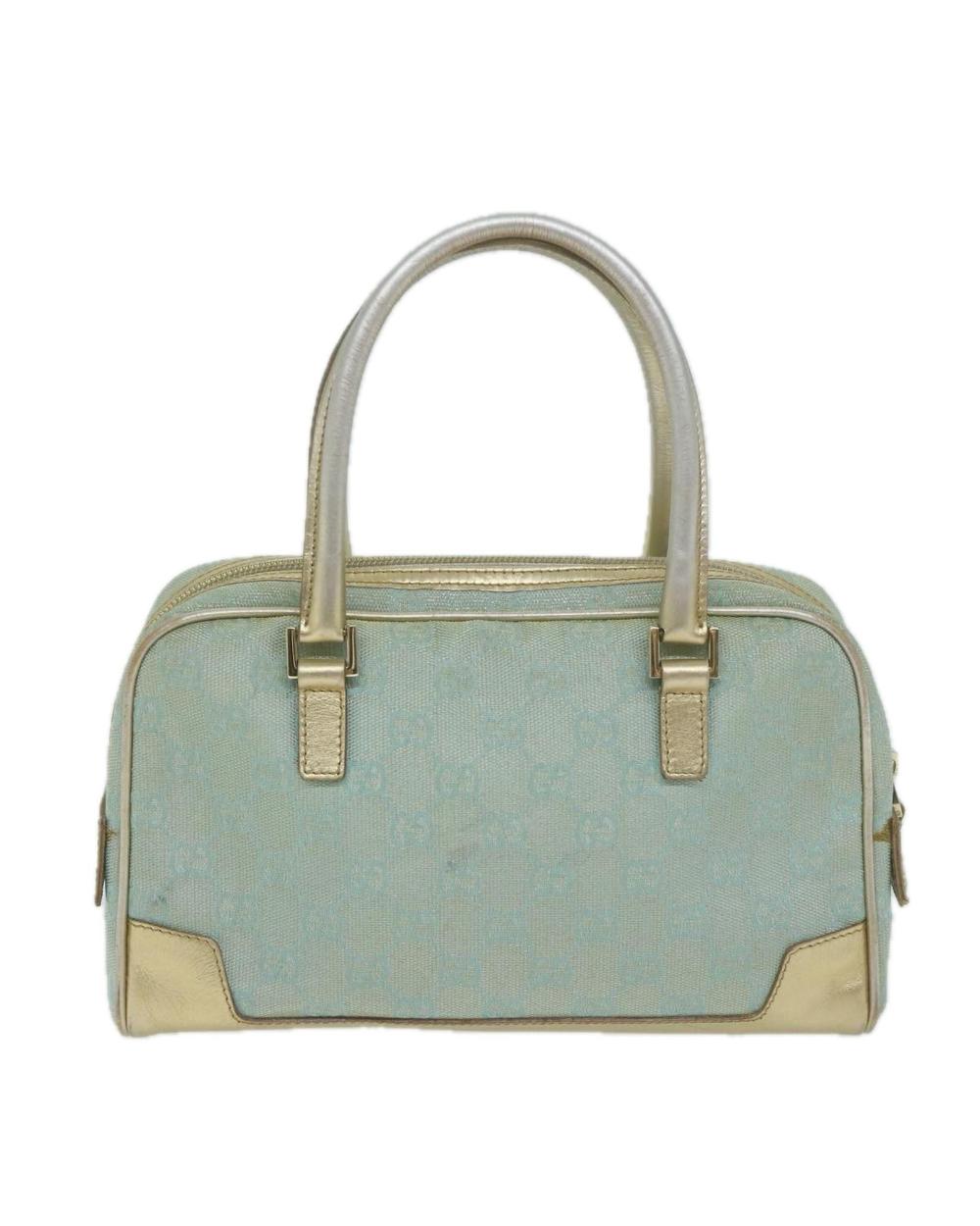 Blue Canvas Gucci Handbag