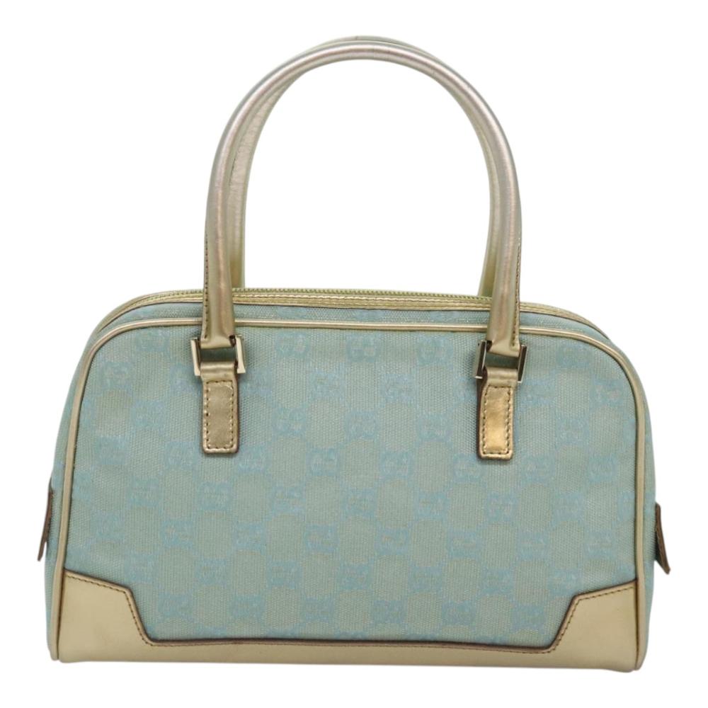 Blue Canvas Gucci Handbag