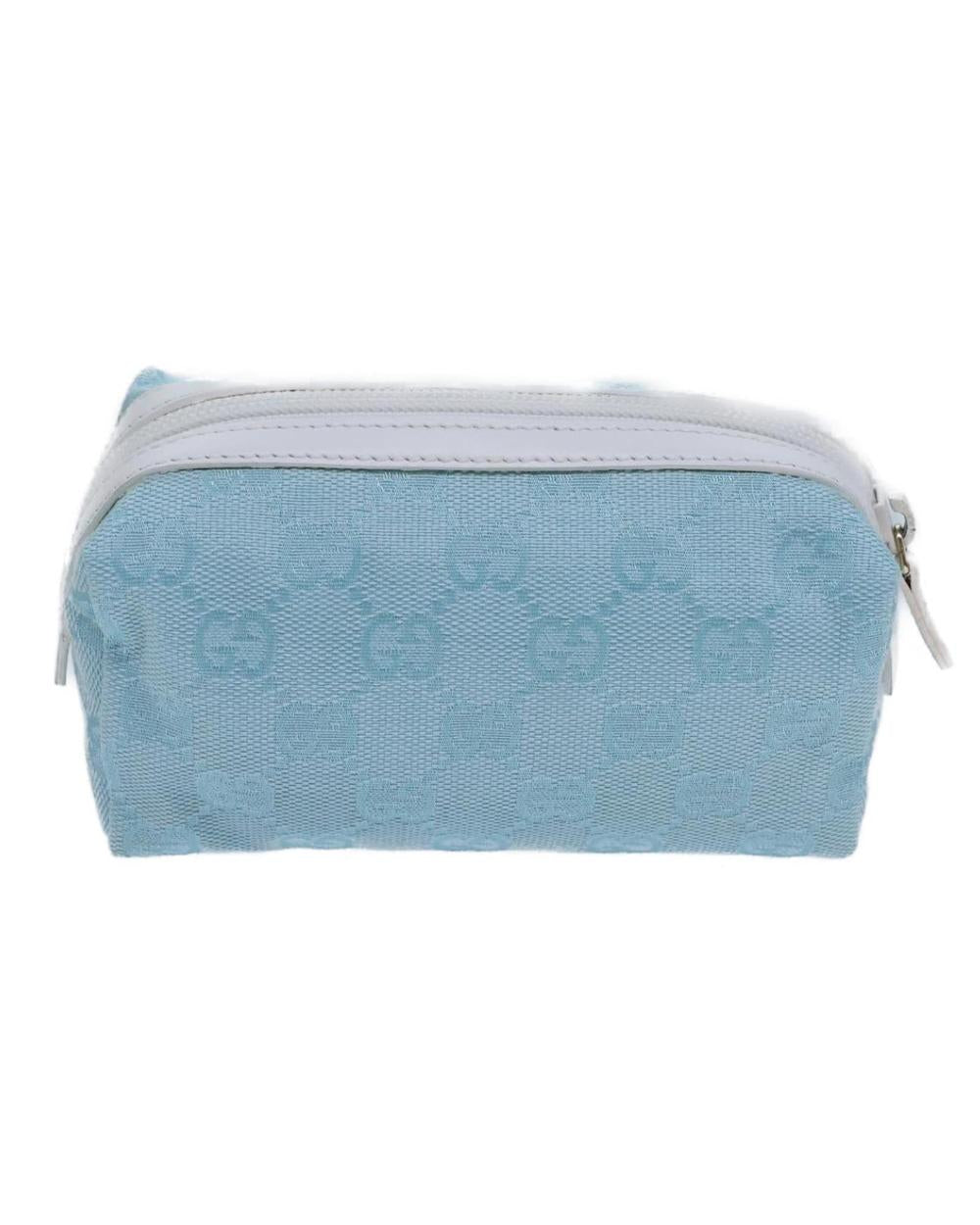 Blue Canvas Gucci Pouch