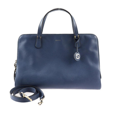 Blue Leather Gucci Handbag