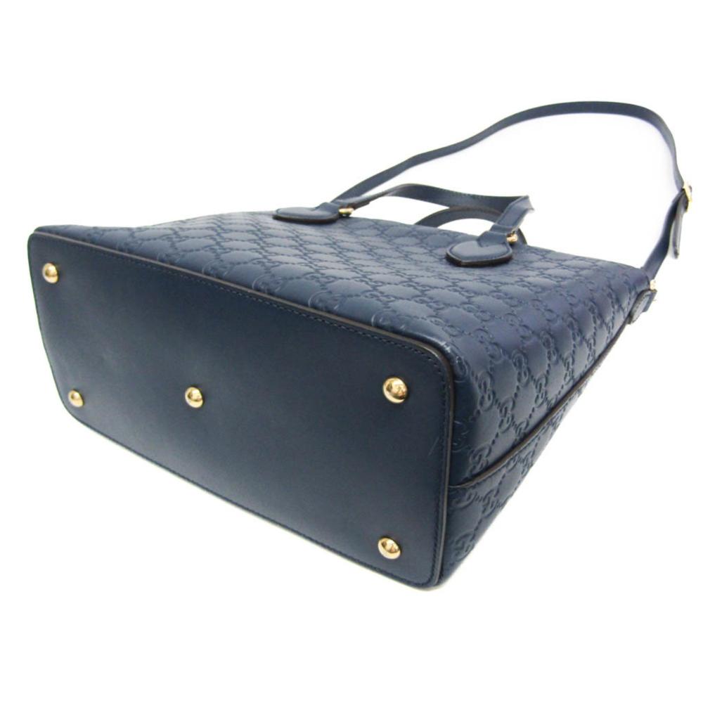 Blue Leather Gucci Handbag