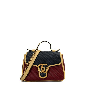 Blue Leather Gucci Marmont