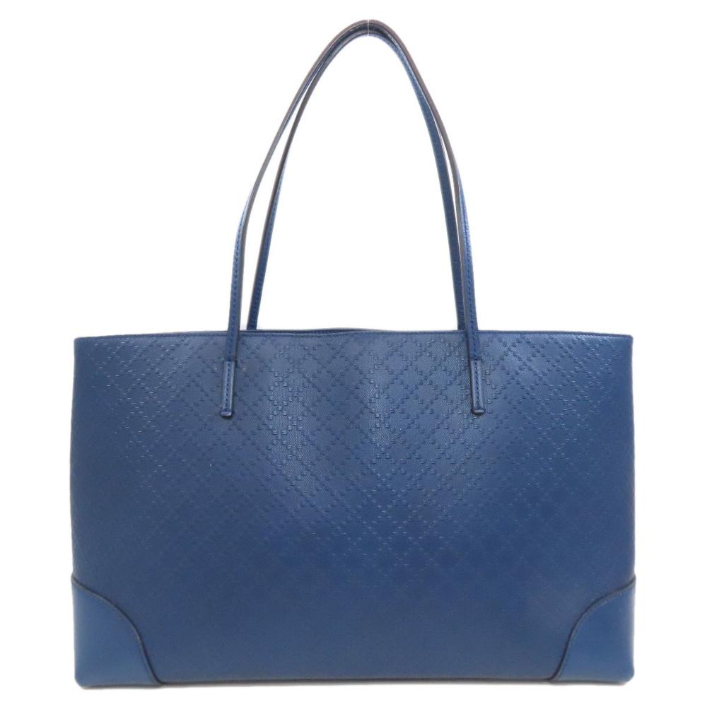 Blue Leather Gucci Tote