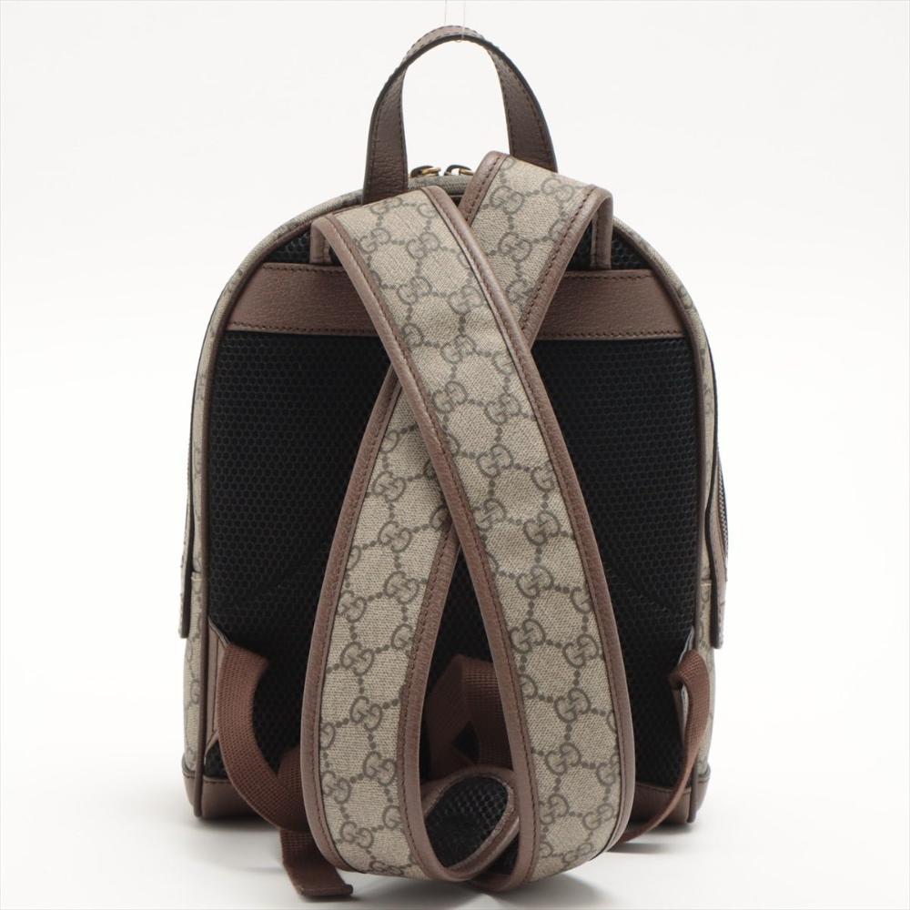 Brown Canvas Gucci Backpack