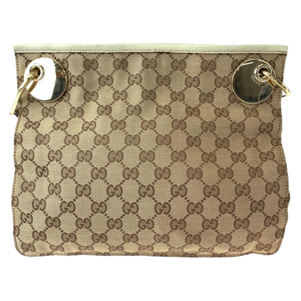 Brown Canvas Gucci Crossbody Bag