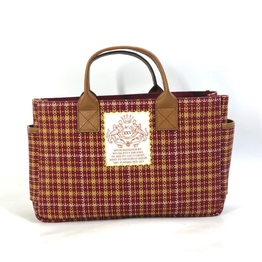 Brown Canvas Gucci Handbag