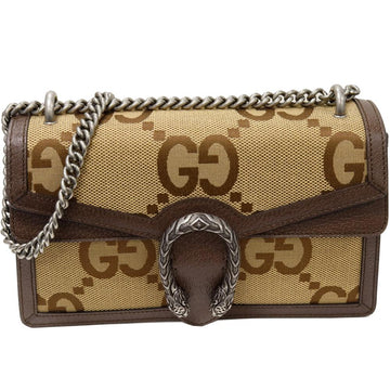 Brown Canvas Gucci Shoulder Bag