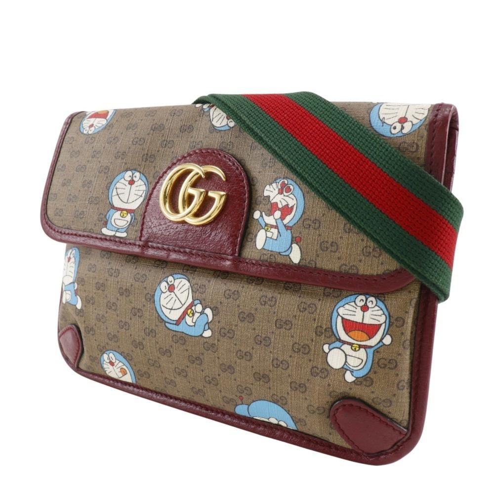 Brown Canvas Gucci Travel Bag