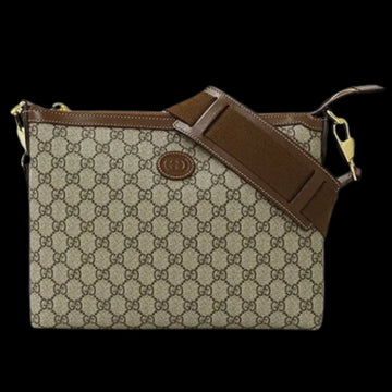 Brown Fabric Gucci Shoulder Bag