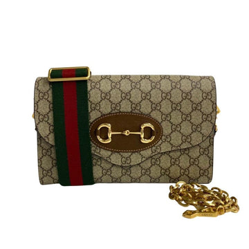 Brown Leather Gucci Shoulder Bag