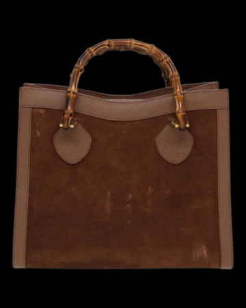 Brown Leather Gucci Bamboo
