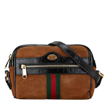 Brown Leather Gucci Ophidia