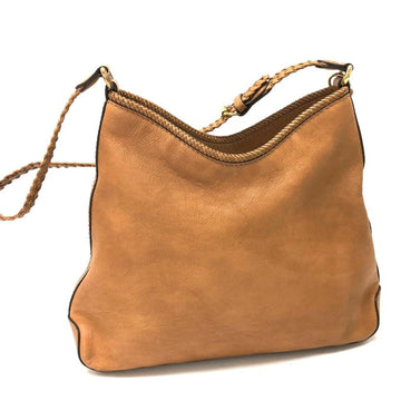 Brown Leather Gucci Shoulder Bag
