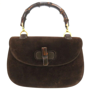 Brown Leather Gucci Bamboo
