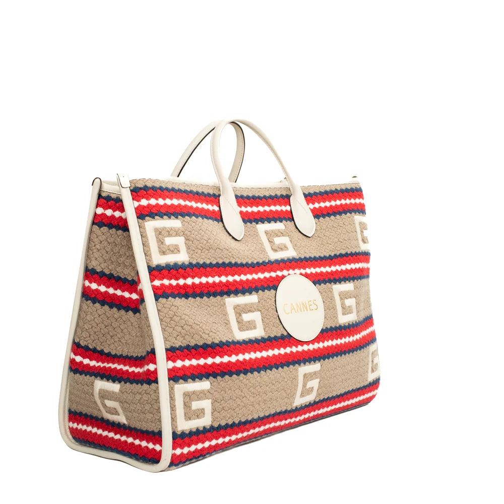Multicolor Cotton Gucci Handbag