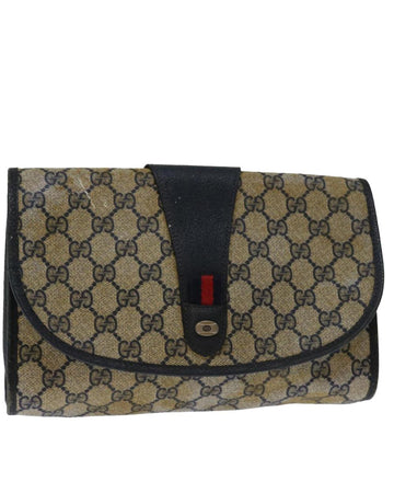 Navy Canvas Gucci Clutch