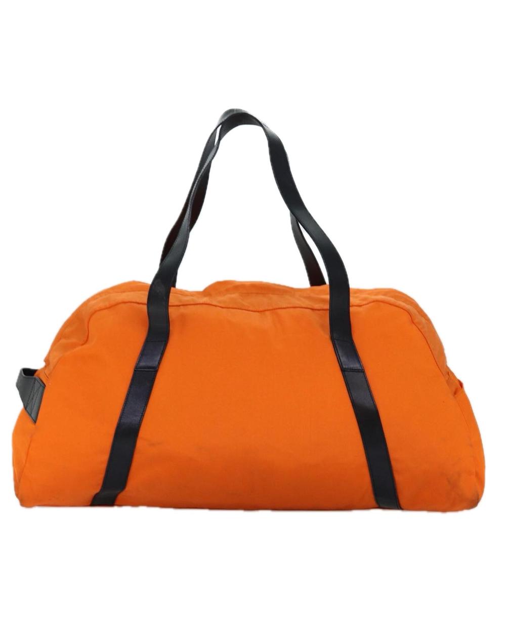 Orange Canvas Gucci Boston Bag