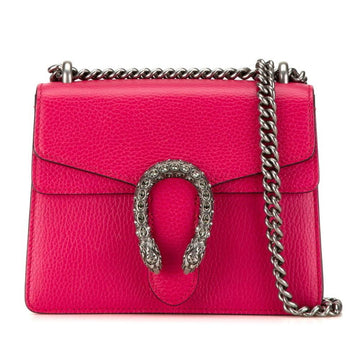 Pink Leather Gucci Dionysus