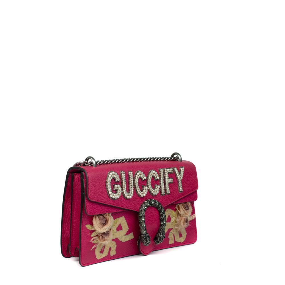 Pink Leather Gucci Dionysus