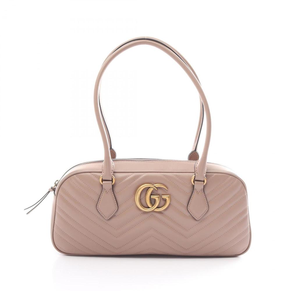Pink Leather Gucci Marmont