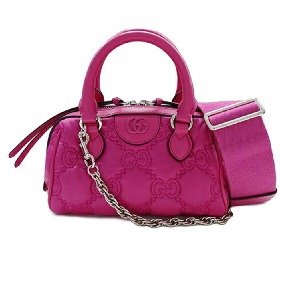Pink Leather Gucci Shoulder Bag