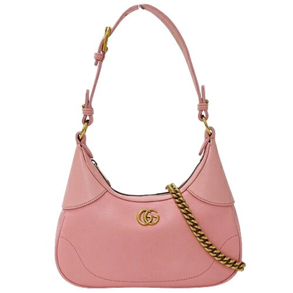 Pink Leather Gucci Shoulder Bag