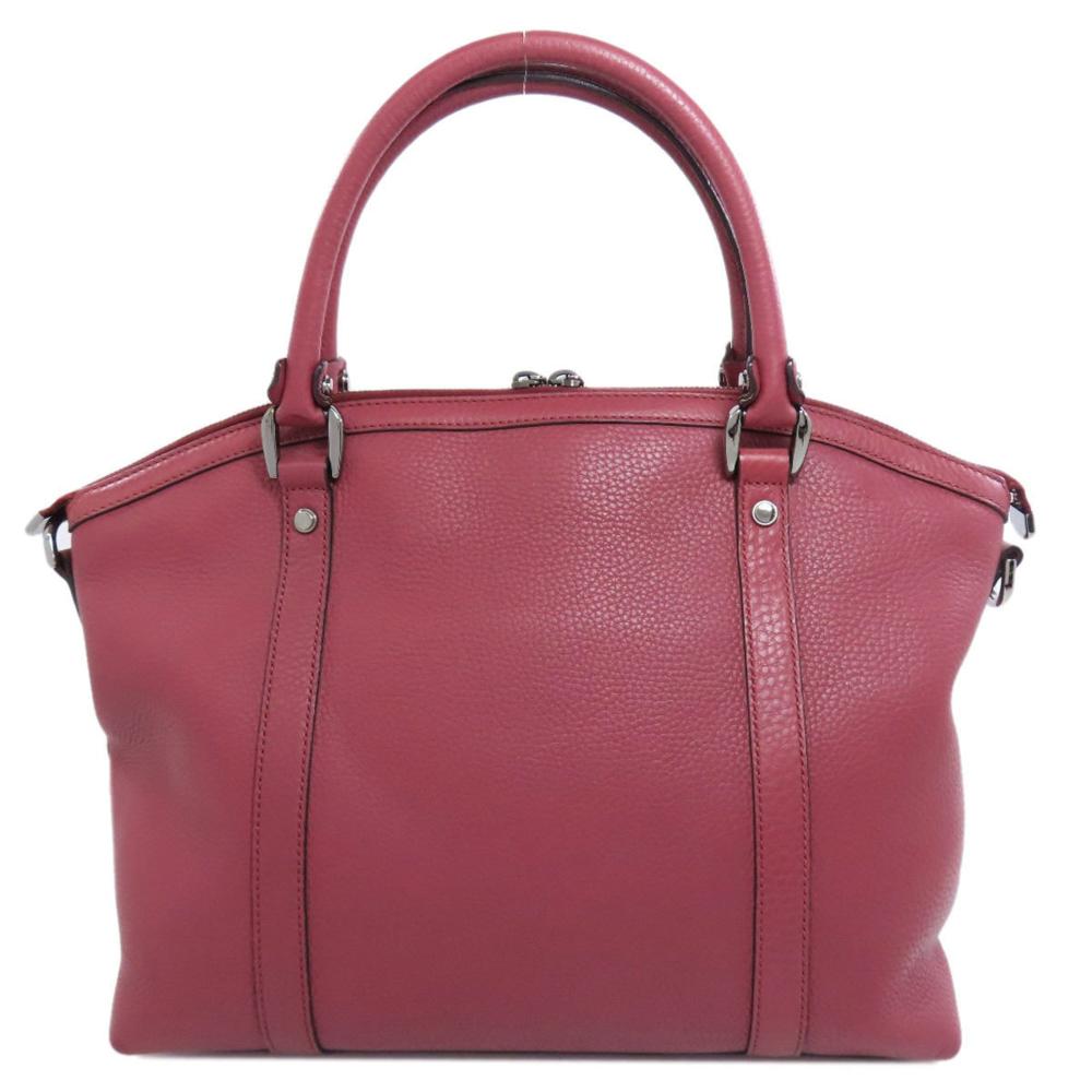 Pink Leather Gucci Tote