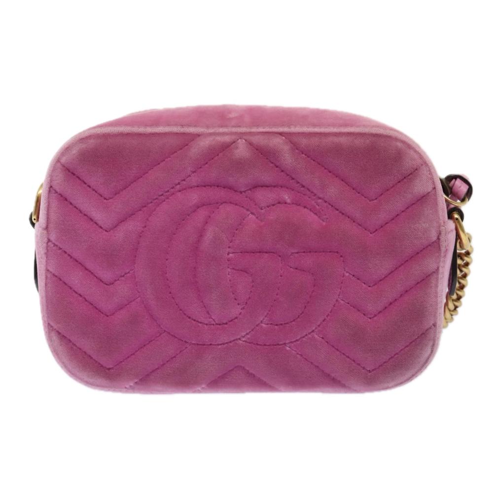 Pink Velvet Gucci Marmont
