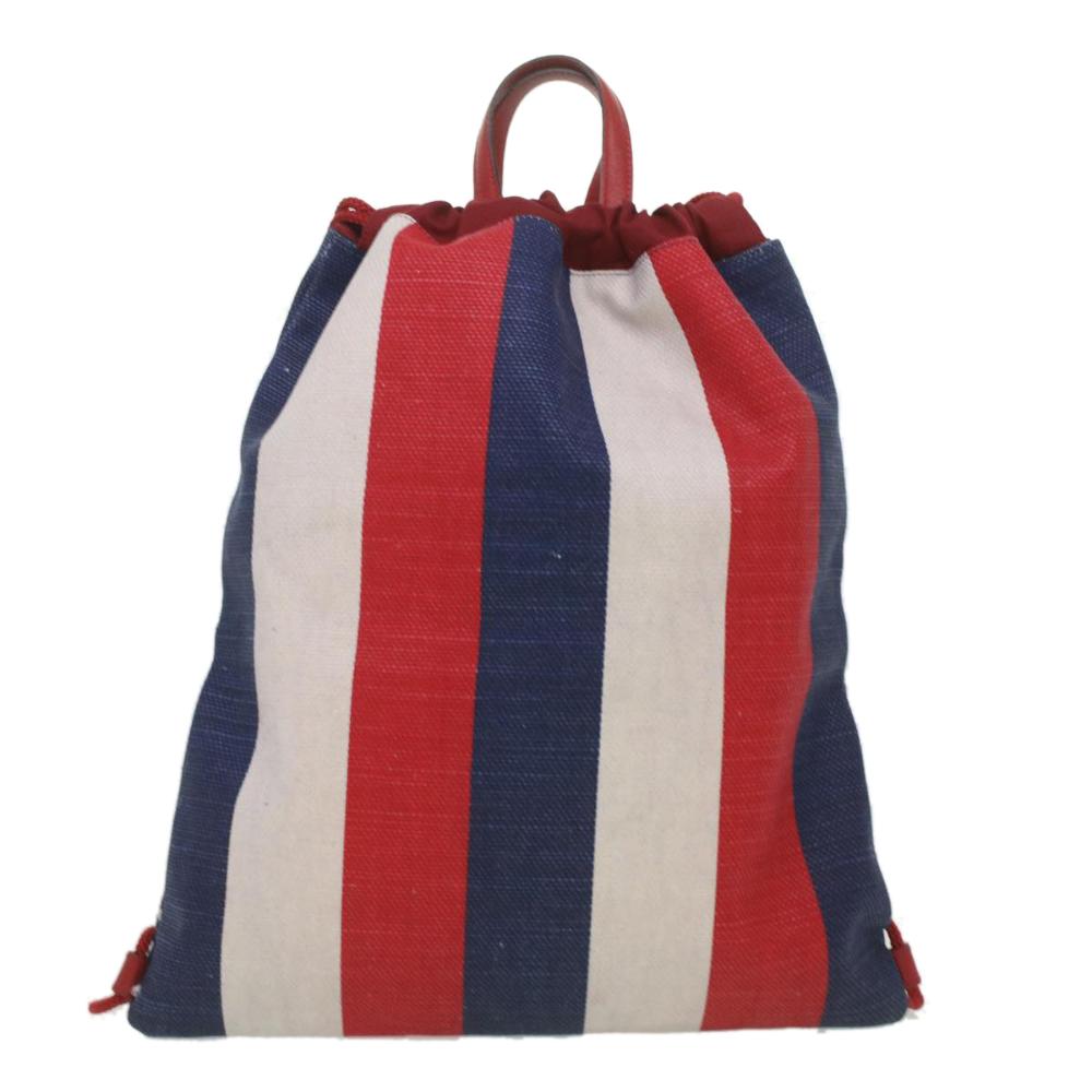 Red Canvas Gucci Backpack