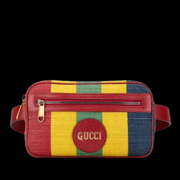 Red Canvas Gucci Belt Bag