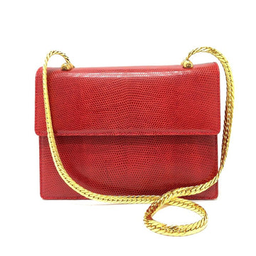 Red Canvas Gucci Shoulder Bag