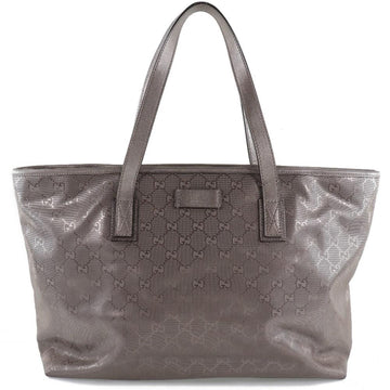 Silver Fabric Gucci Shoulder Bag